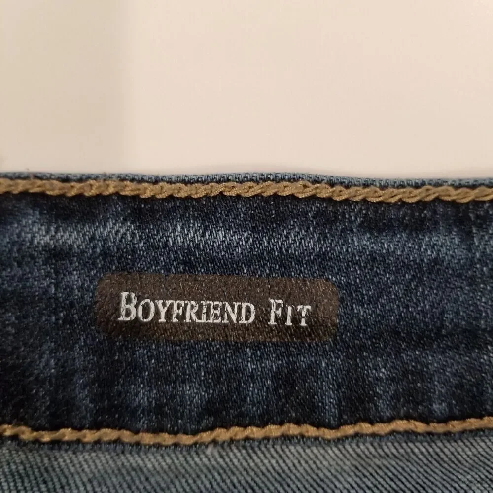 Judy Blue Women Plus Boyfriend Fit‎ Jeans Sz 20W Distressed Blue High Rise City